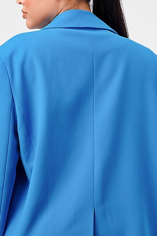 ATHINA CASUAL LOOSE FIT BLAZER AND PANTS - NUTRAL ATTIRE