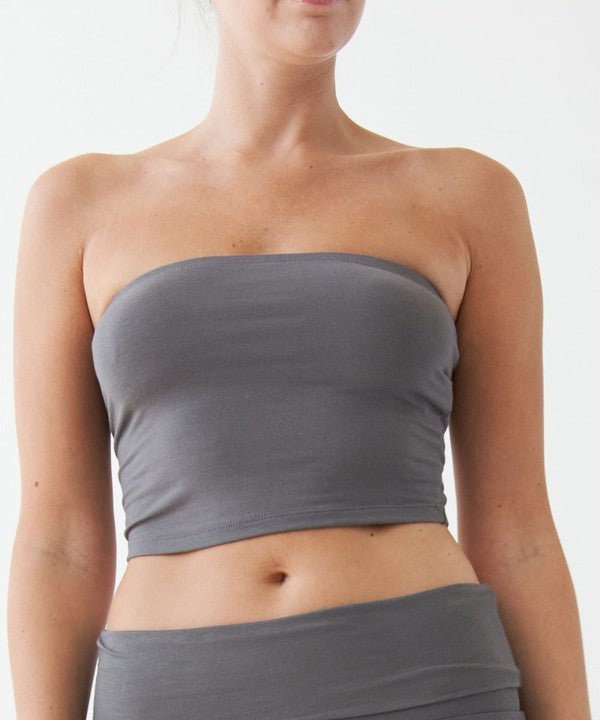 BAMBOO TUBE TOP NEW - NUTRAL ATTIRE