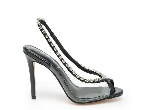 Camarine Clear Stiletto Sling - back - NUTRAL ATTIRE