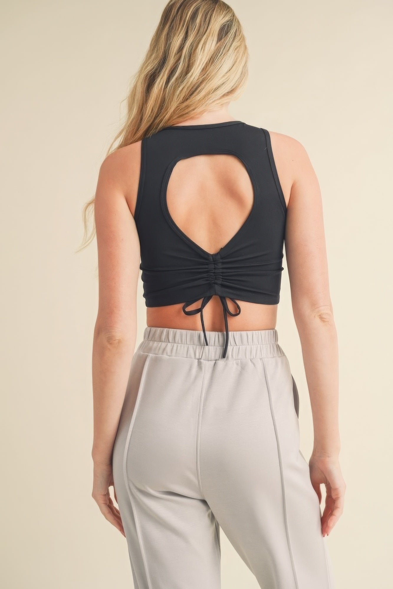 Corset Inspired Cropped Tank Top - NUTRAL ATTIRE