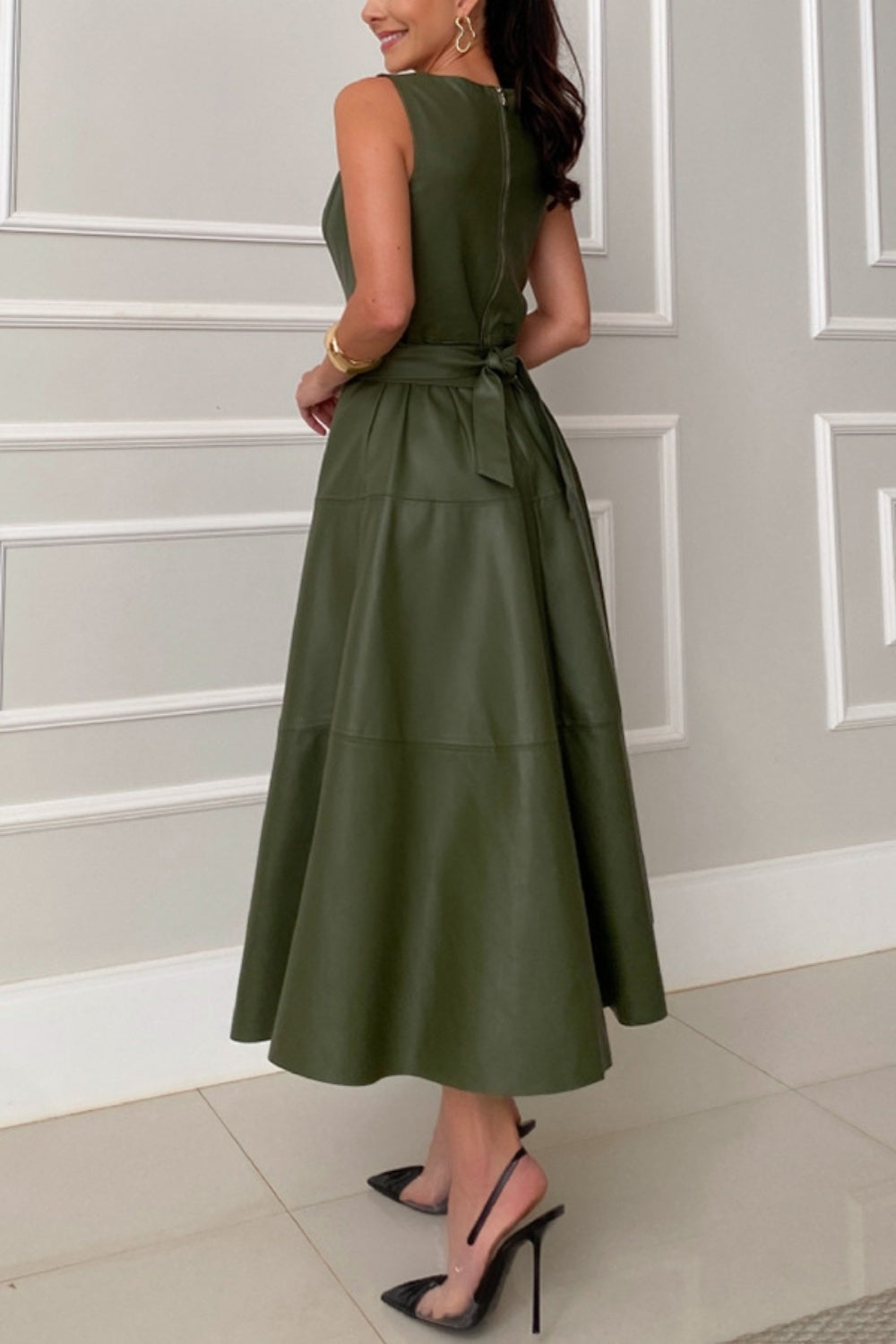 Audrey Midi Dress Green