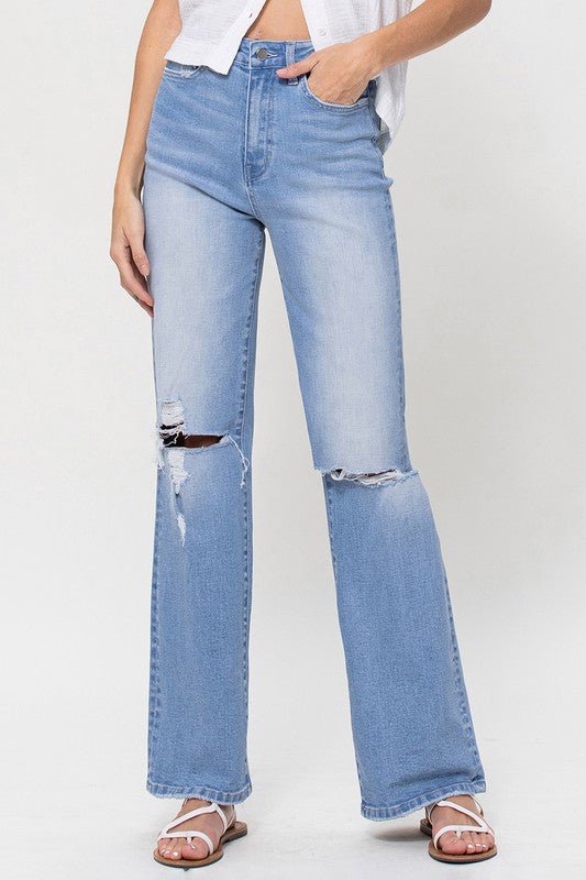 High Rise Vintage Flare Jeans - NUTRAL ATTIRE