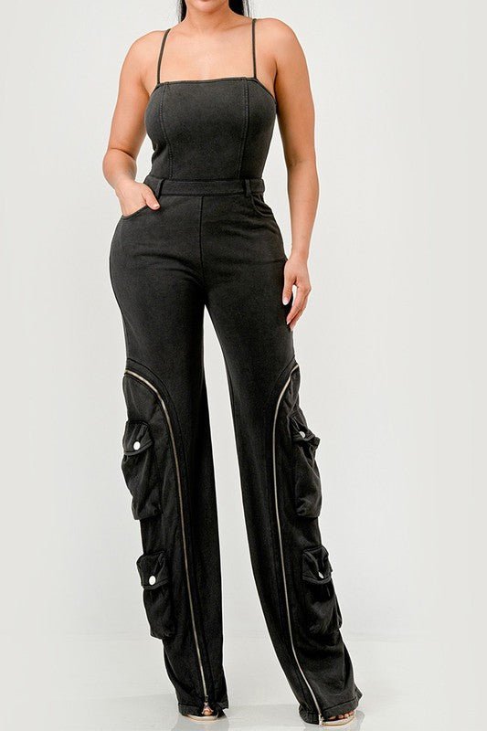 Moto Mystique Jumpsuit - NUTRAL ATTIRE