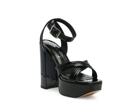 NYLE PLATFORM HEELED SANDALS - NUTRAL ATTIRE