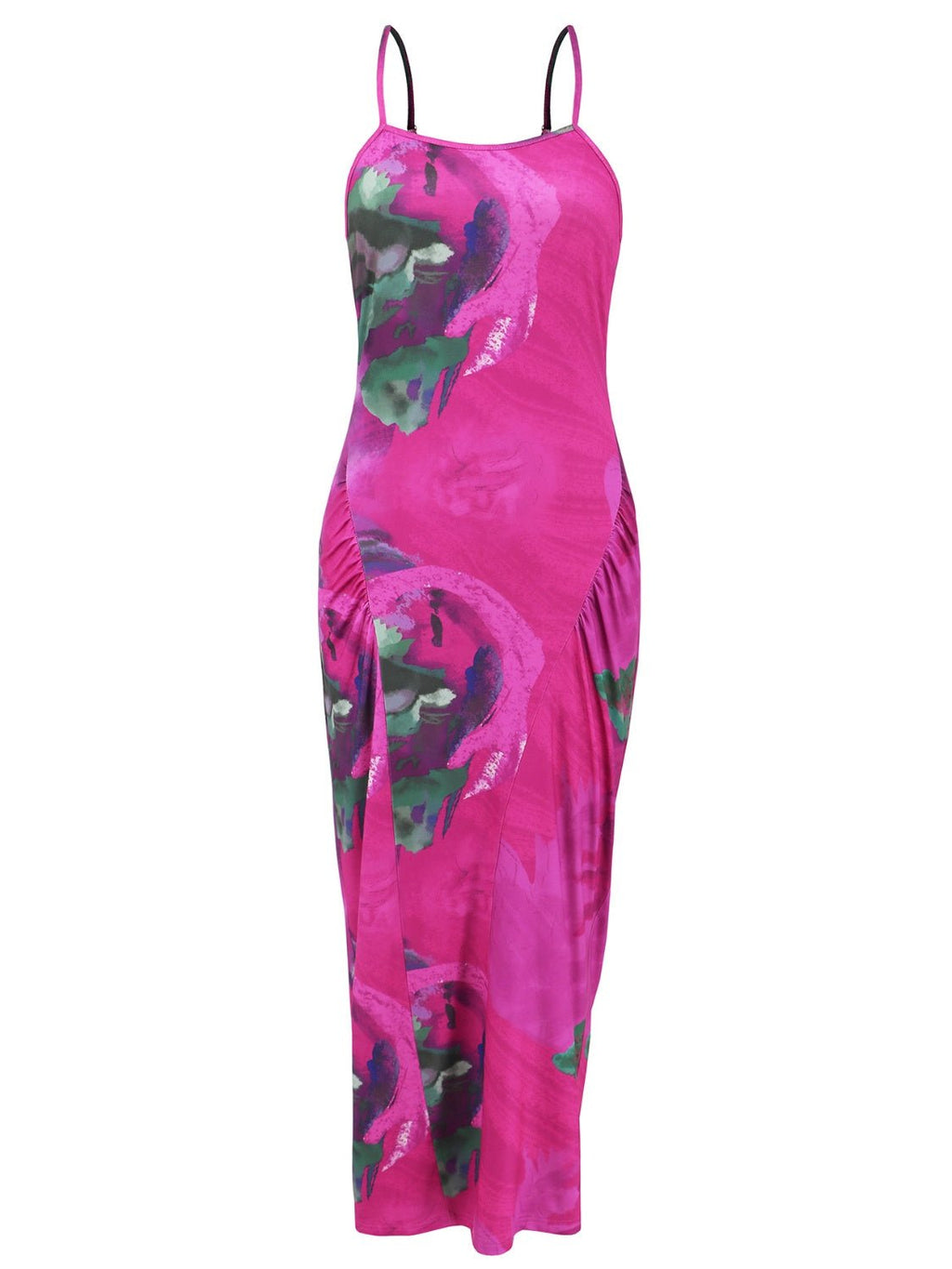 Printed Spaghetti Strap Cami Dress - NUTRAL ATTIRE