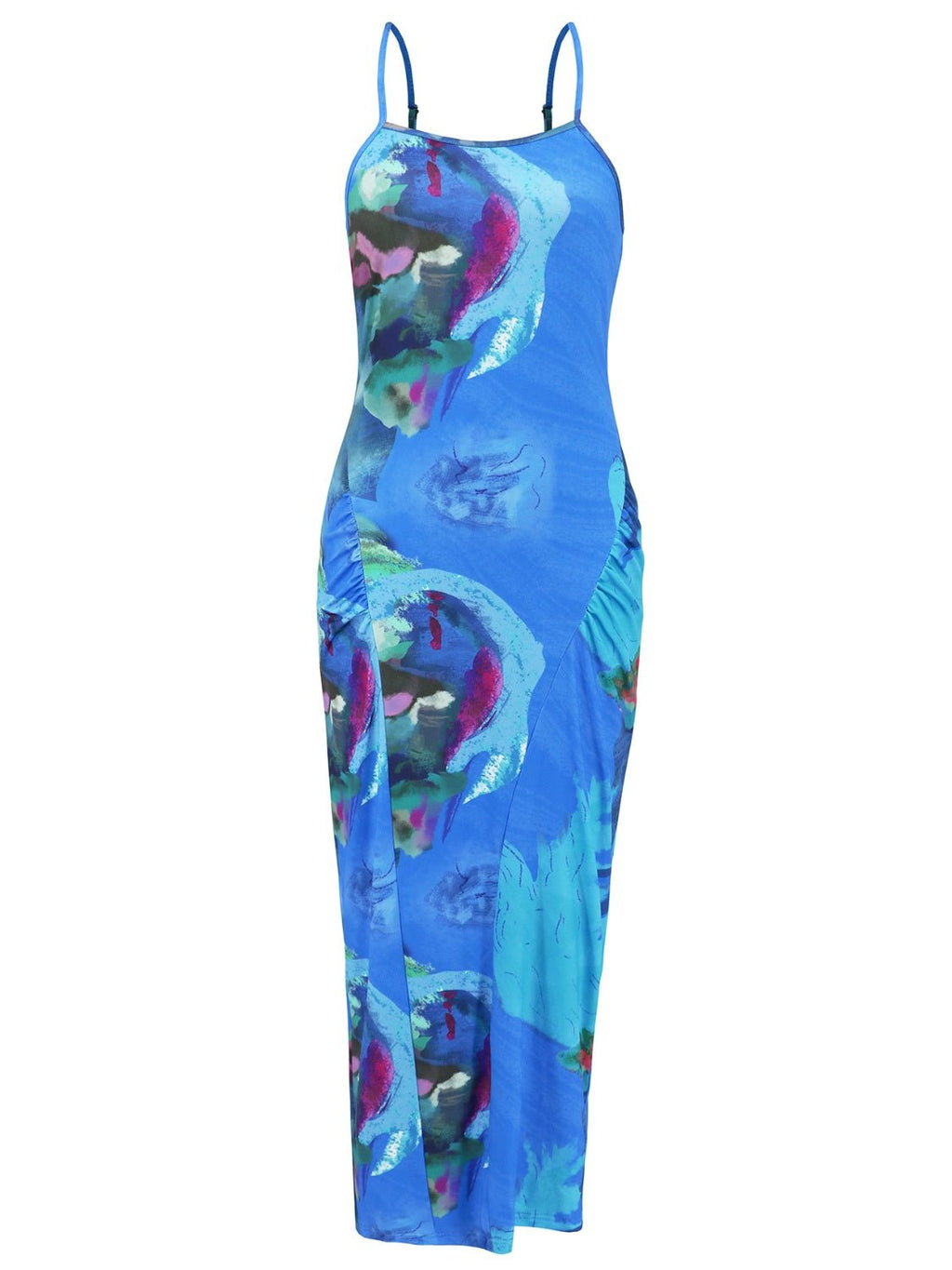 Printed Spaghetti Strap Cami Dress - NUTRAL ATTIRE