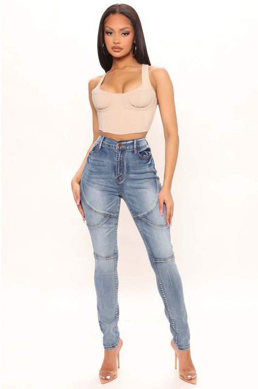 SEXY DENIM SKINBY JEAN - NUTRAL ATTIRE