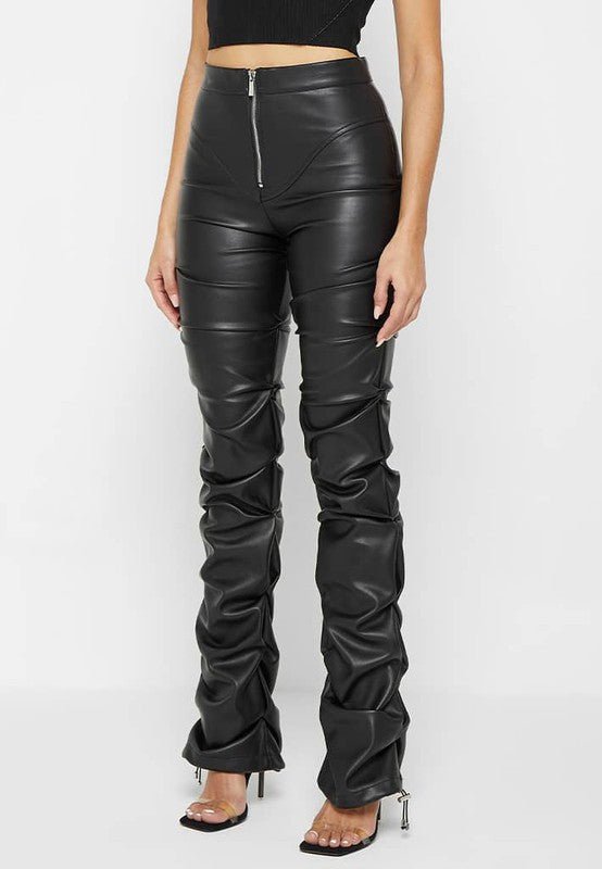 SEXY PU LEATHER PANTS - NUTRAL ATTIRE