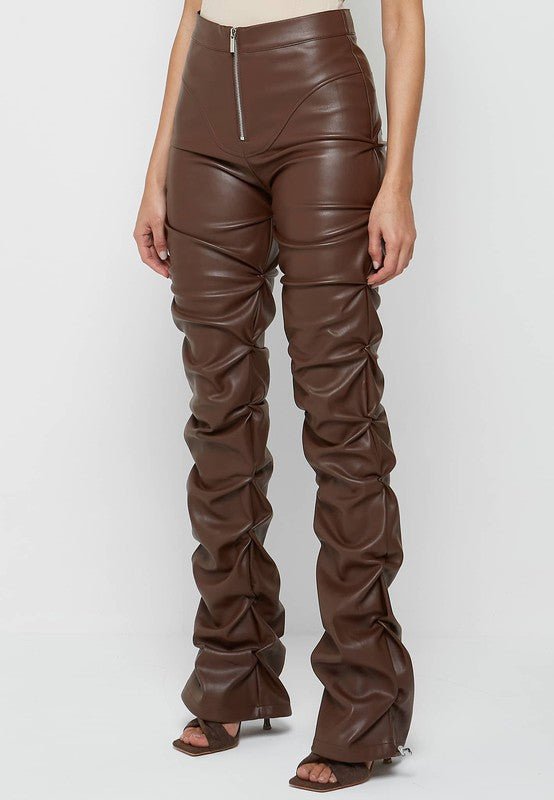 SEXY PU LEATHER PANTS - NUTRAL ATTIRE