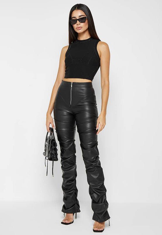 SEXY PU LEATHER PANTS - NUTRAL ATTIRE