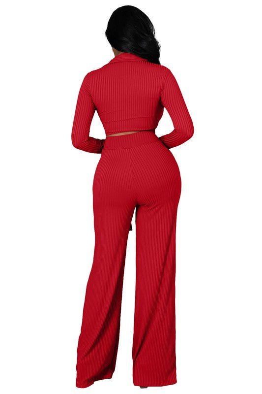 SEXY TWO PIECE PANTS SET - NUTRAL ATTIRE