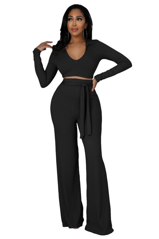 SEXY TWO PIECE PANTS SET - NUTRAL ATTIRE