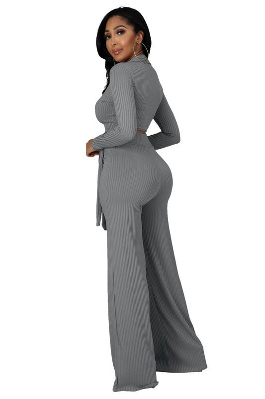 SEXY TWO PIECE PANTS SET - NUTRAL ATTIRE