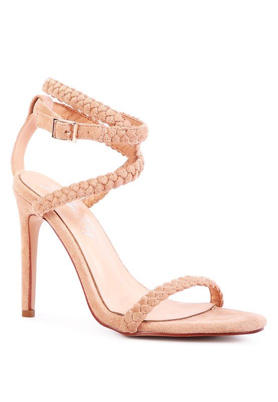 SHERRI SUEDE STILETTO SLING - BACK SANDAL - NUTRAL ATTIRE