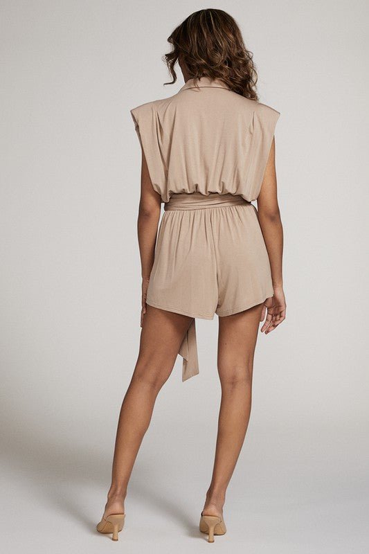 Shoulder pad romper - NUTRAL ATTIRE