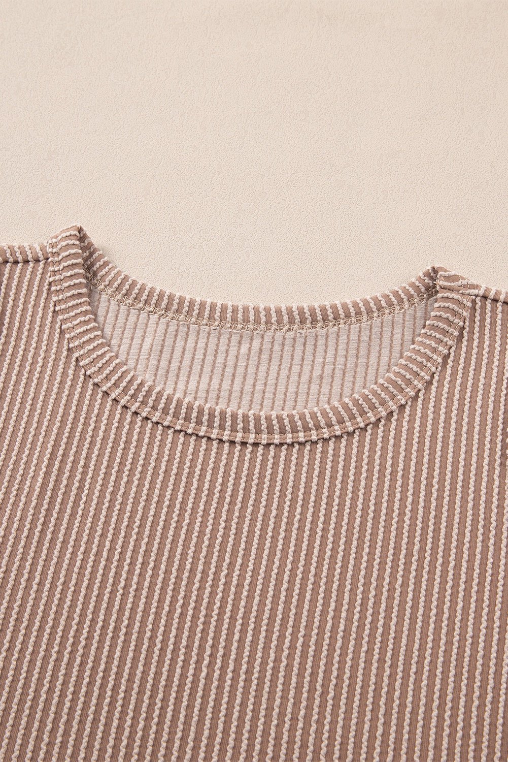 Smoke Gray Corded Sleeveless Top and Pocketed Shorts Set - NUTRAL ATTIRE