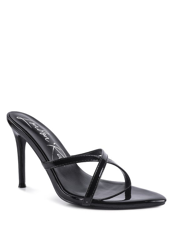 SPELLBOUND HIGH HEELED POINTED TOE SANDAL - NUTRAL ATTIRE