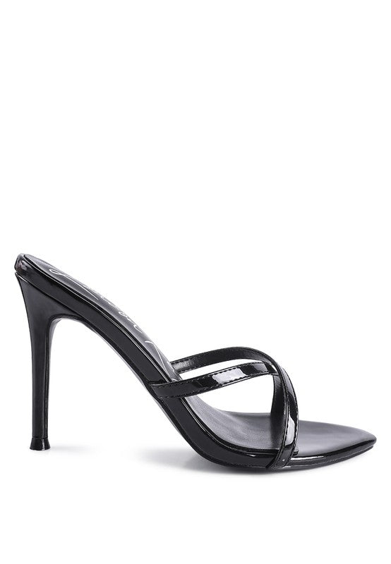 SPELLBOUND HIGH HEELED POINTED TOE SANDAL - NUTRAL ATTIRE