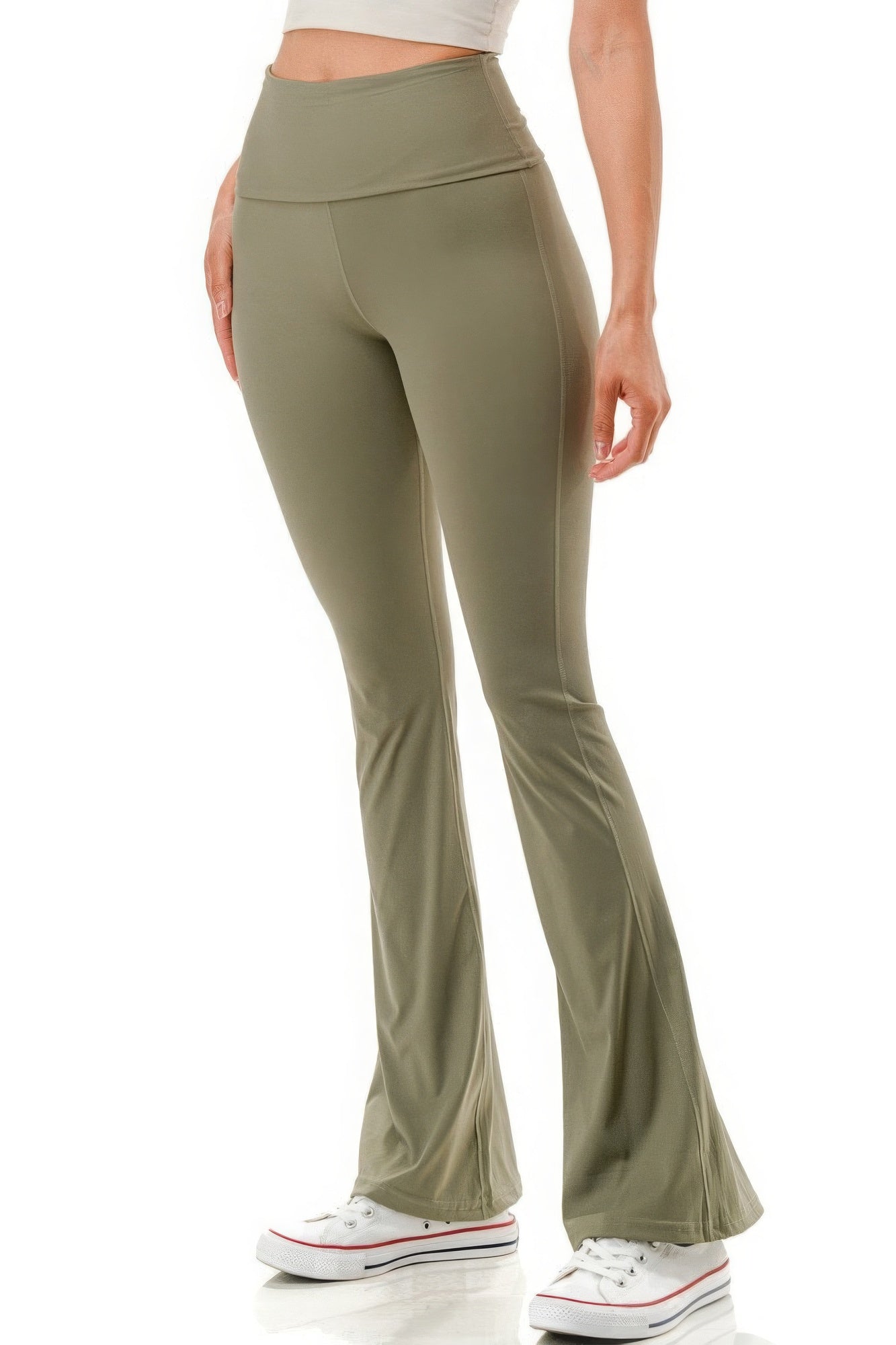 Super High Waist Premium Yoga Flare Pants - NUTRAL ATTIRE