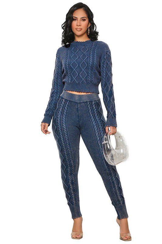 WOMEN FASHION 2PCS SWEATER PANTS SET - NUTRAL ATTIRE