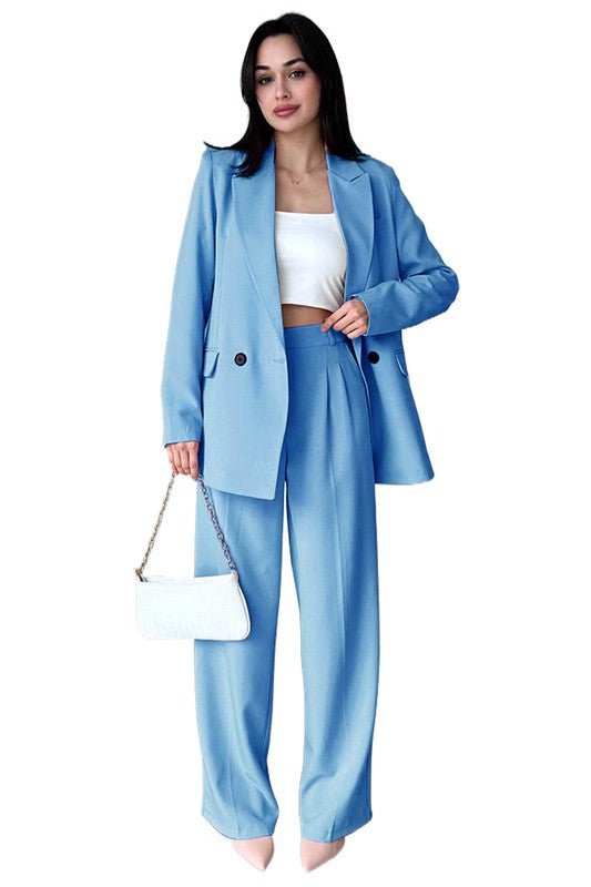 WOMEN FASHION BLAZERS SUIT SET - NUTRAL ATTIRE