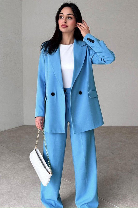 WOMEN FASHION BLAZERS SUIT SET - NUTRAL ATTIRE